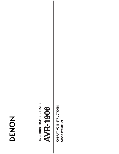 Инструкция 3 AVR-1906
