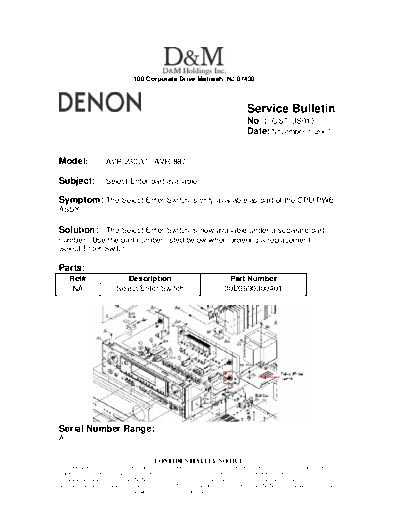 Service Bulletin OST-US013
