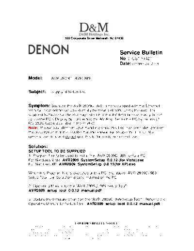 Service Bulletin OST-F1427