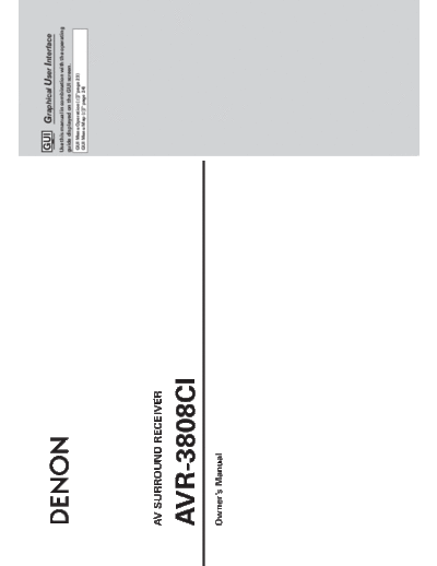 Инструкция 2 AVR-3808CI