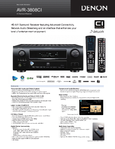 Описание AVR-3808CI