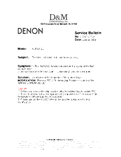 Service Bulletin OST-C1526
