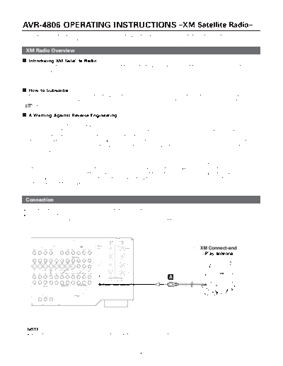 AVR-4806OPERATING INSTRUCTIONS