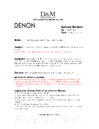 Service Bulletin DZ09-187