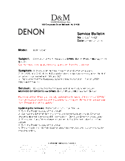 Service Bulletin OST-F1420