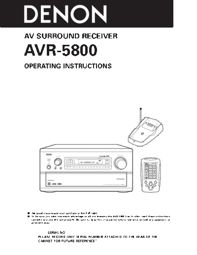 Инструкция  AVR-5800