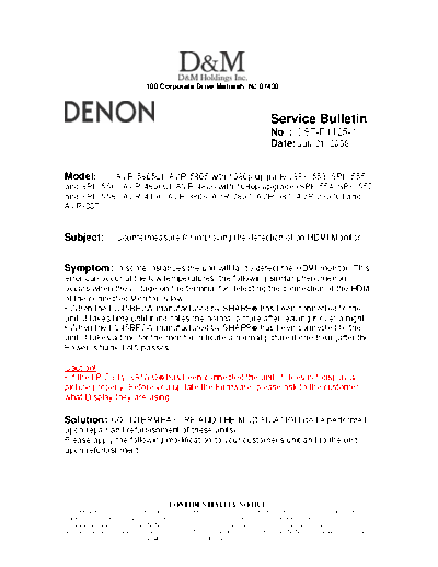 Service Bulletin OST-F1125-1