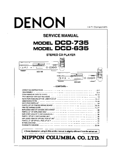 Схема DCD-735 & 635