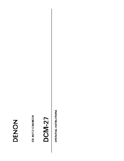 Инструкция DCM-27