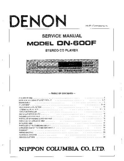 Схема DN-600F