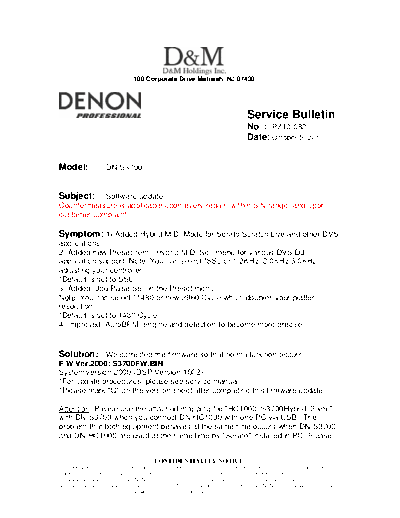 Service Bulletin PZ10-082