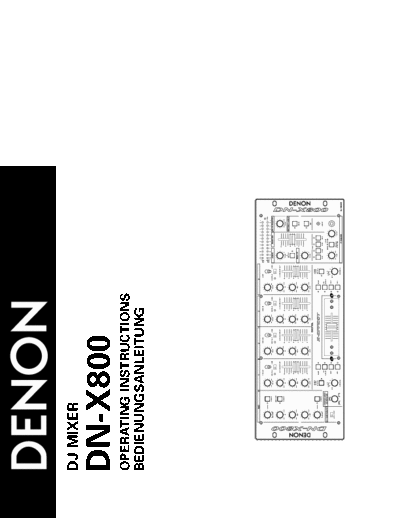 Инструкция DN-X800