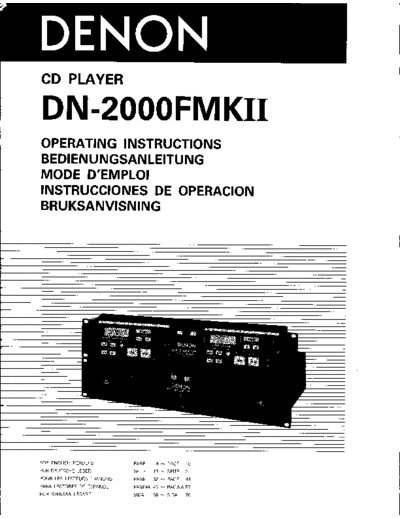 Инструкция  DN-2000FMKil