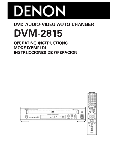Инструкция DVM-2815