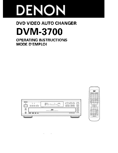 Инстркция DVM-3700