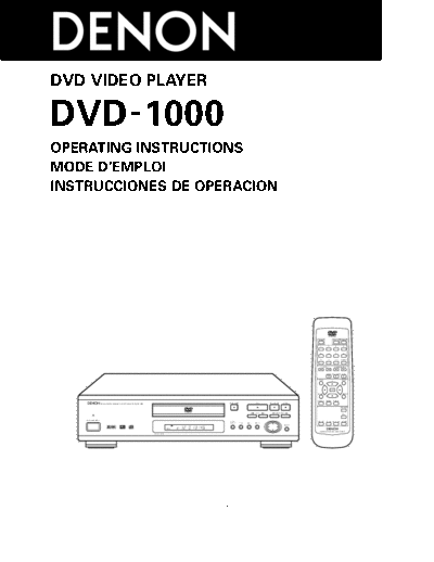Инструкция DVD-1000