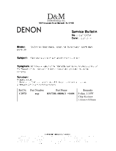 Service Bulletin OST-C1354