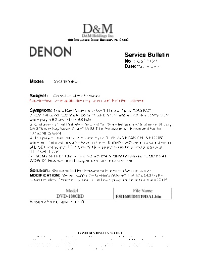 Service Bulletin OST-F1510