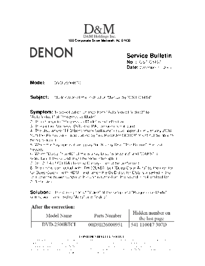 Service Bulletin OST-C1467