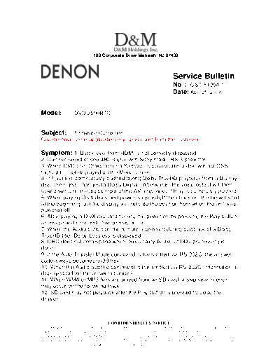 Service Bulletin OST-F1294-1