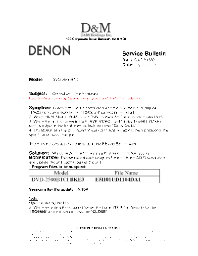 Service Bulletin OST-F1353