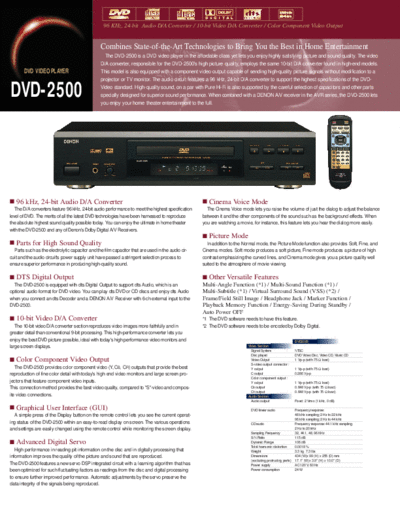 Описание DVD-2500