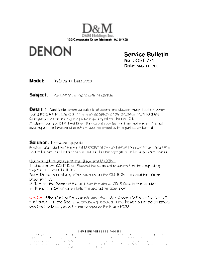 Service Bulletin OST-771