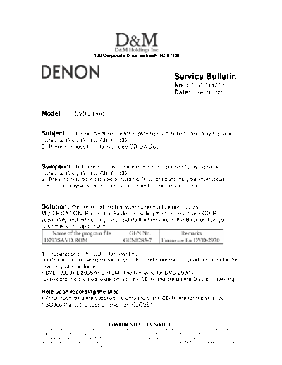 Service Bulletin OST-F1127-1