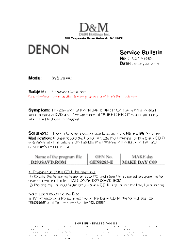 Service Bulletin OST-F1483