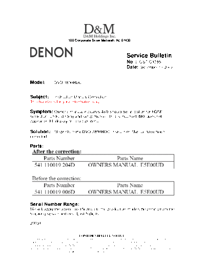 Service Bulletin OST-C1385