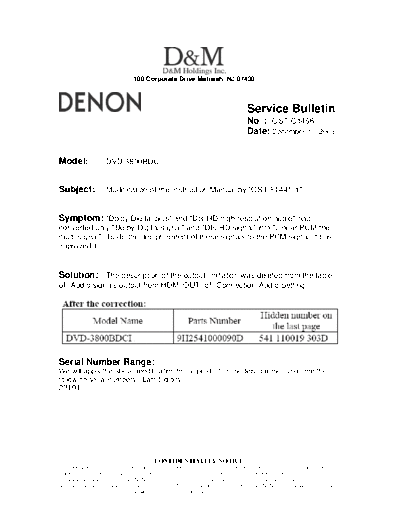 Service Bulletin OST-C1466