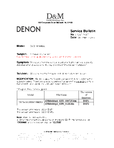 Service Bulletin OST-F1377