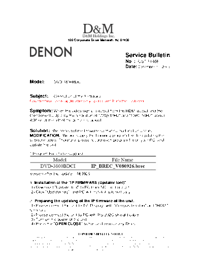 Service Bulletin OST-F1468