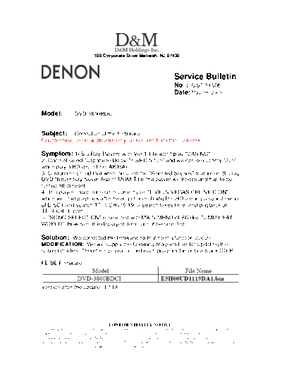 Service Bulletin OST-F1508