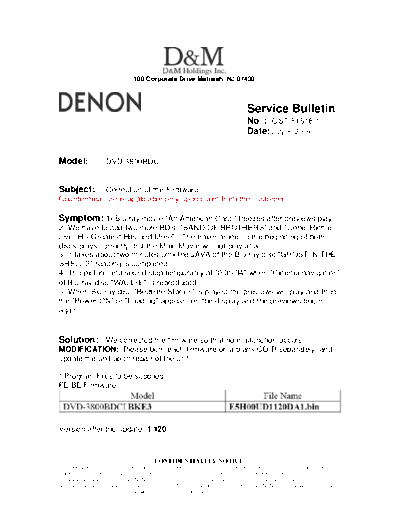 Service Bulletin OST-F1518-1