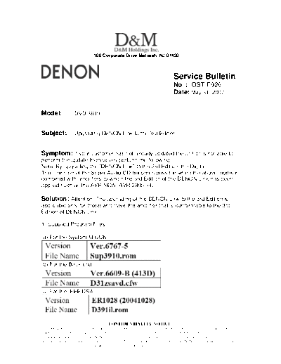 Service Bulletin OST-F926