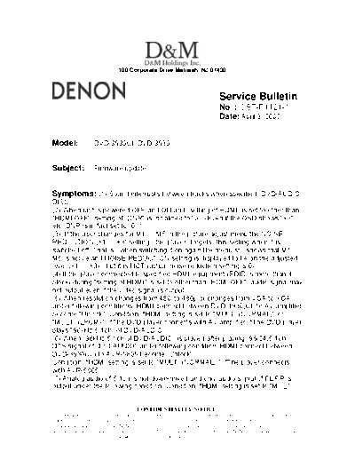 Service Bulletin OST-F1121-1