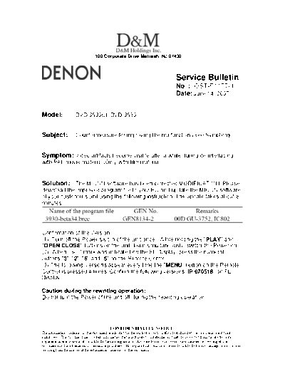 Service Bulletin OST-F1177-1