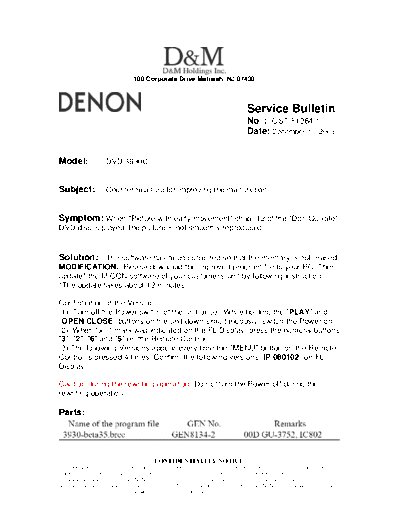 Service Bulletin OST-F1284-1