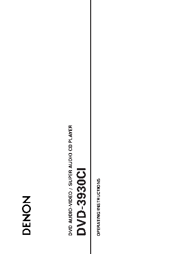 Инструкция DVD-3930CI