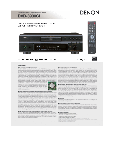 Описание DVD-3930CI