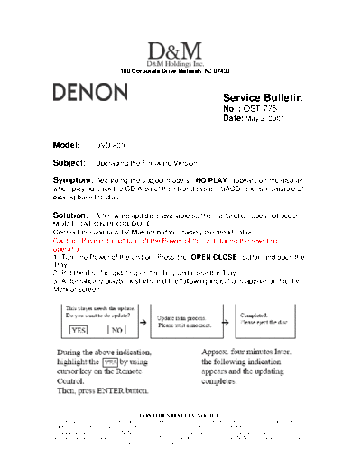 Service Bulletin OST-775