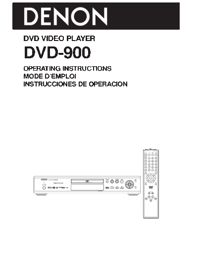 Инструкция DVD-900
