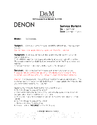 Service Bulletin DZ09-256