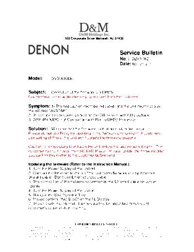 Service Bulletin DZ10-012