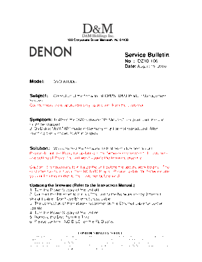 Service Bulletin DZ10-106