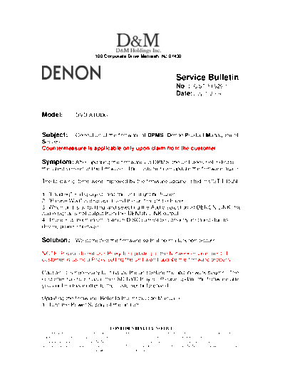 Service Bulletin OST-F1529-1