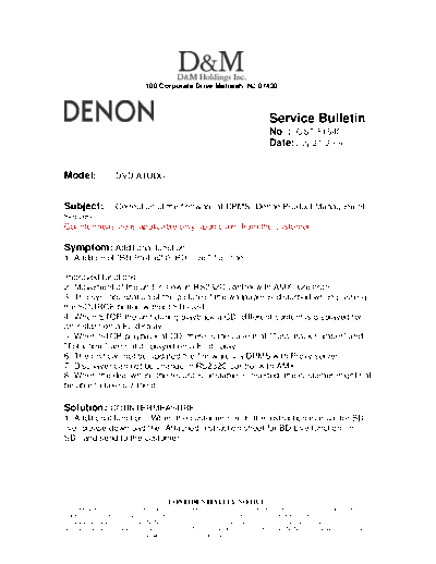 Service Bulletin OST-F1540
