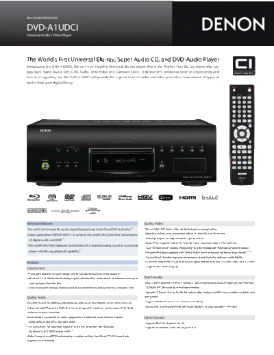 Описание DVD-A1UDCI