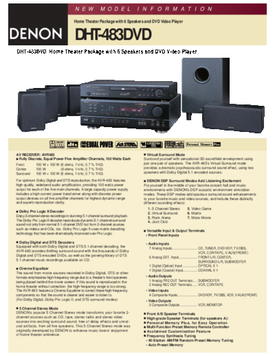 Описание DHT-483DVD